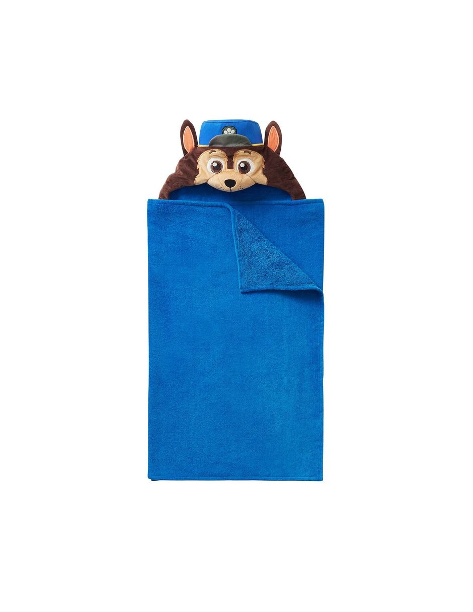 Toalla con gorro Chase Critter Paw Patrol de algodón adulto Toalla con gorro Chase Critter Paw Patrol de algodón adulto