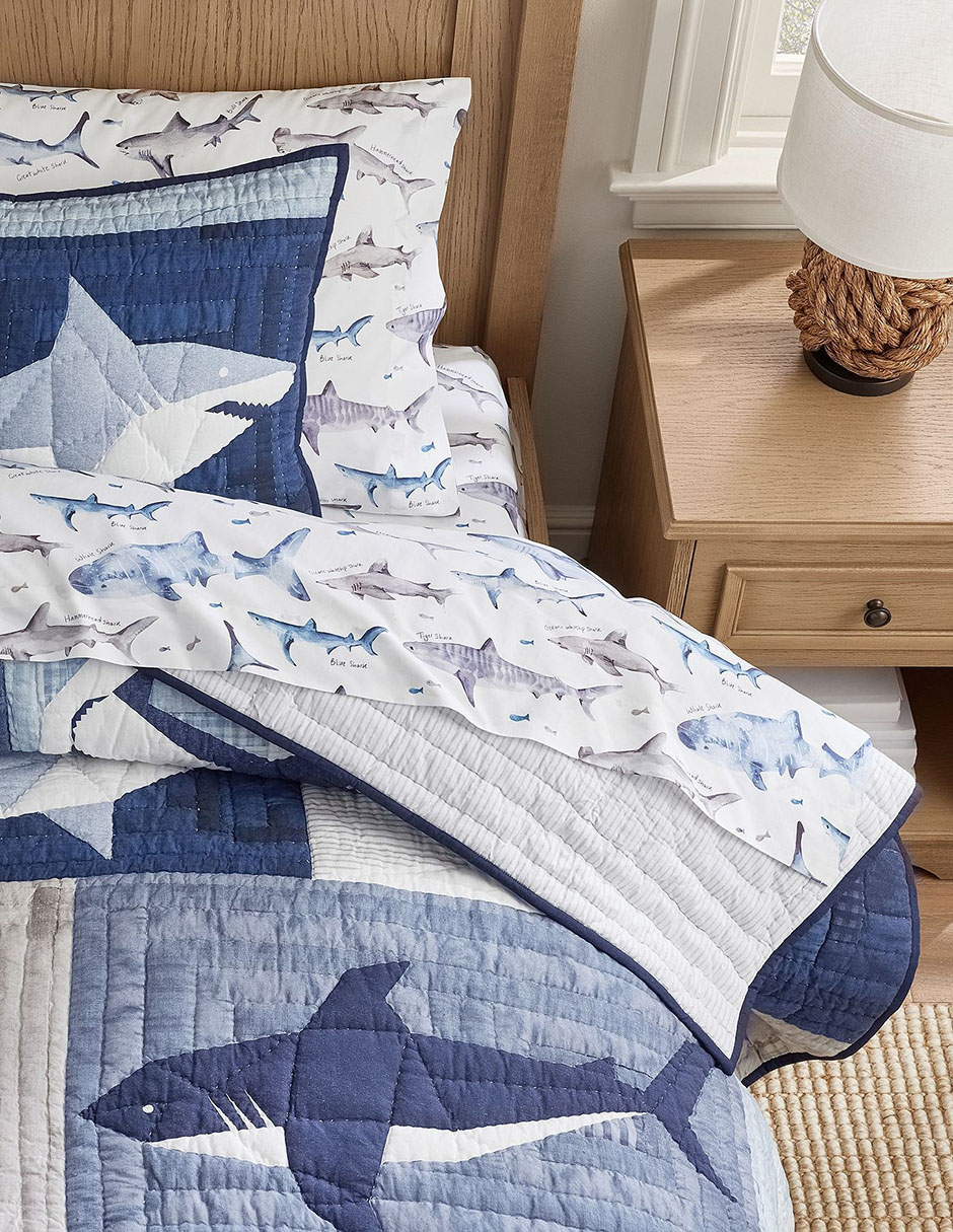 Colcha Patchwork Heritage Shark