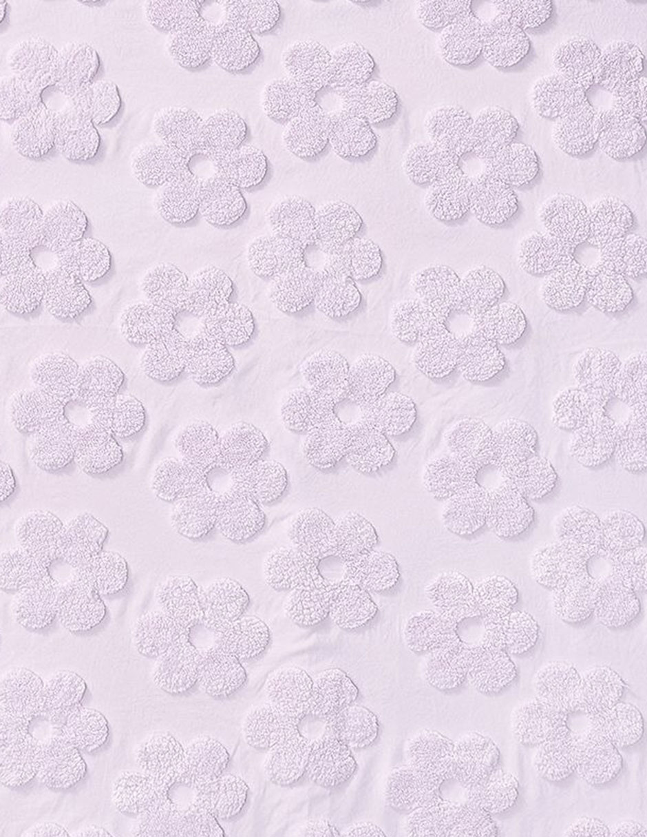 FUNDA DUVET TEXTURED DAI, MAT-QS, LILA