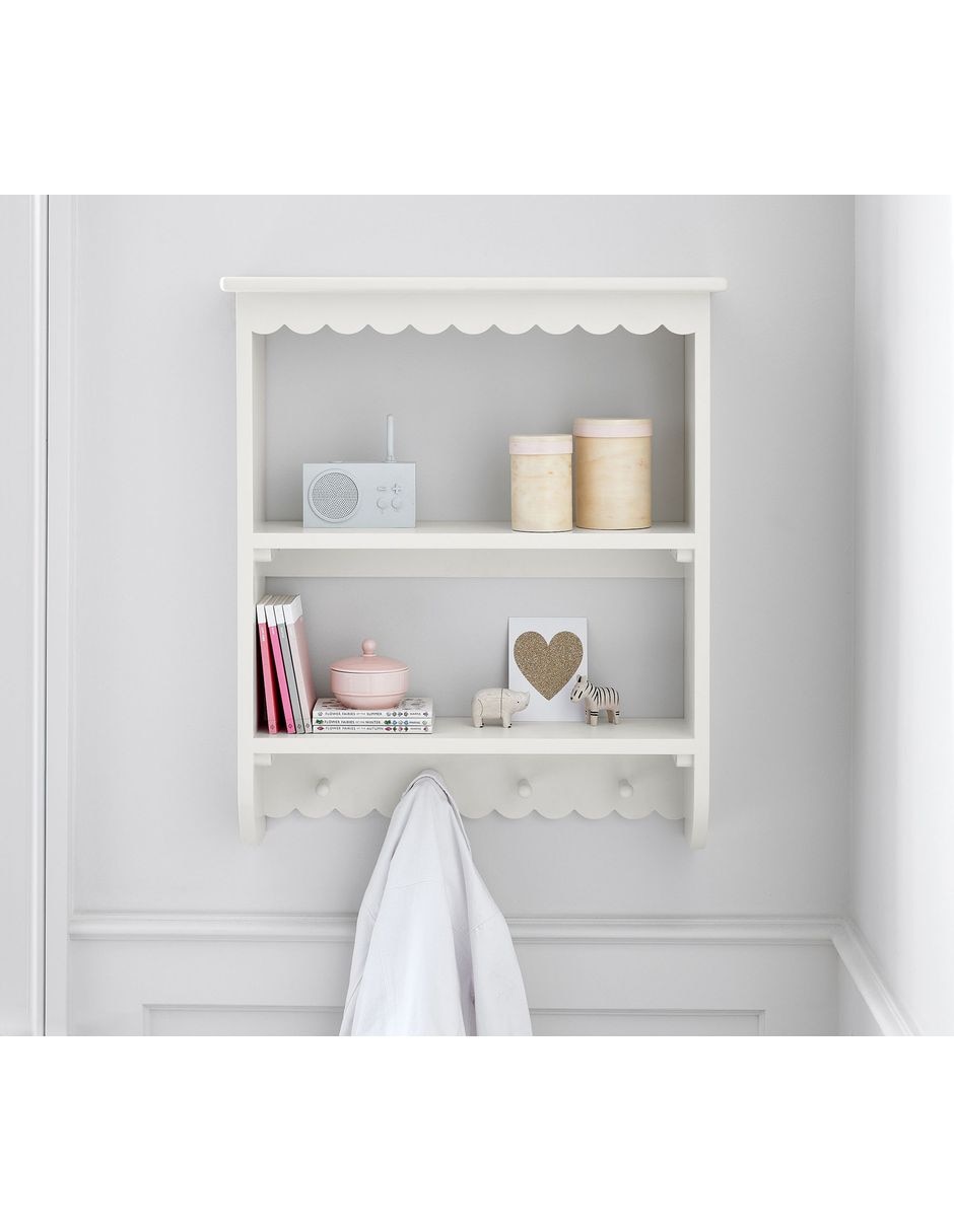 Repisa Scalloped de madera