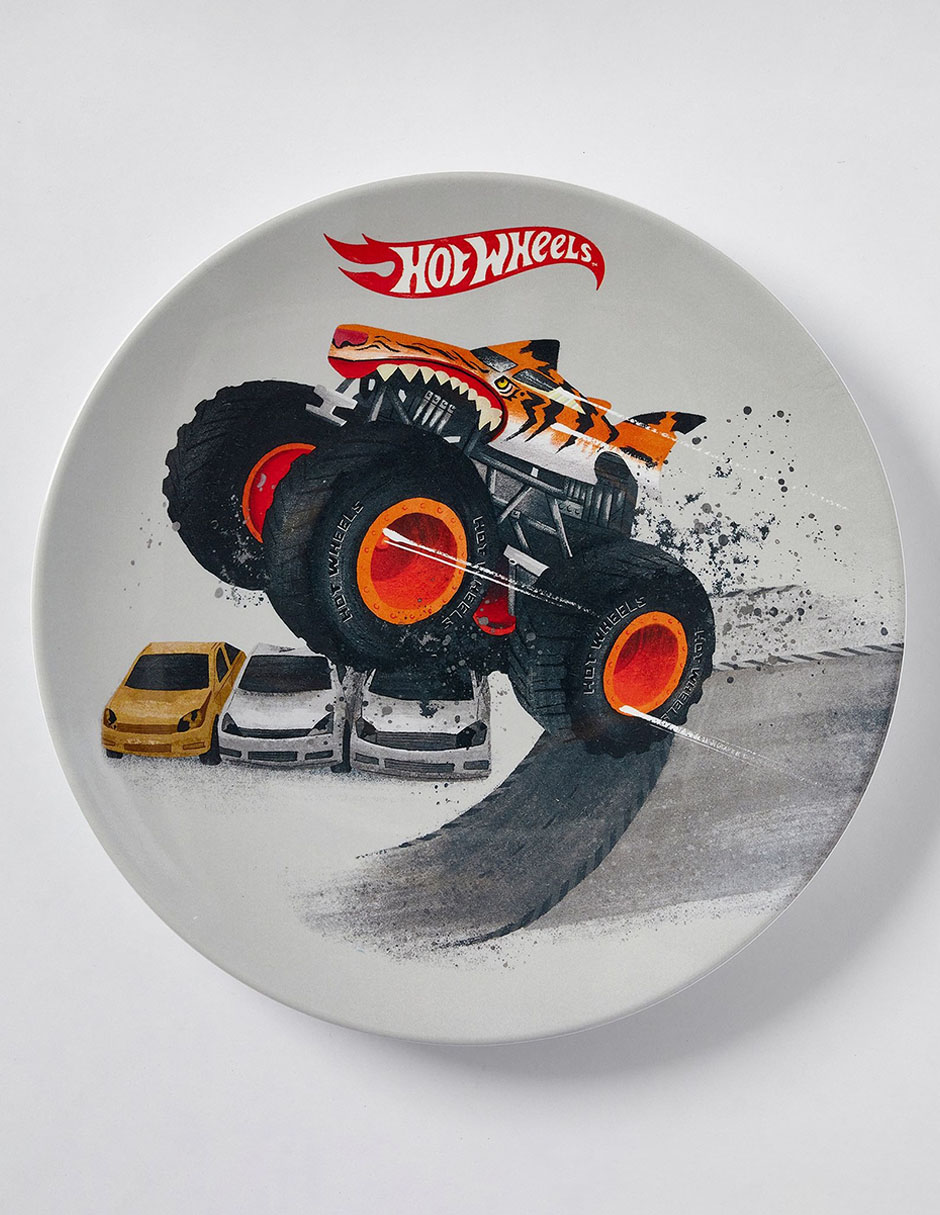 Set de mesa Hot Wheels Monster Trucks de melamina 4