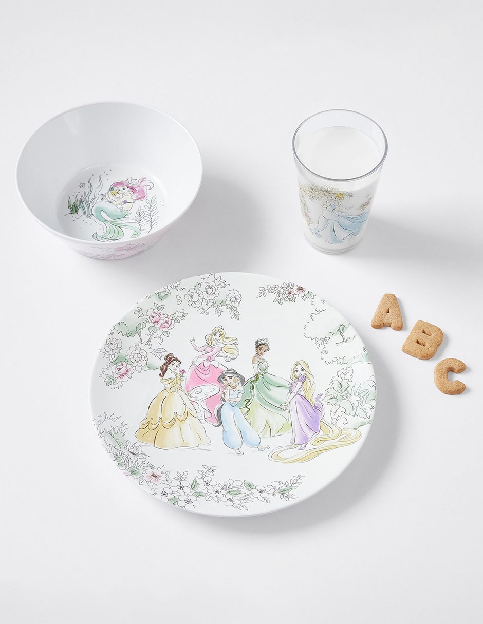 Set de mesa Disney Heritage Princesas de melamina 1