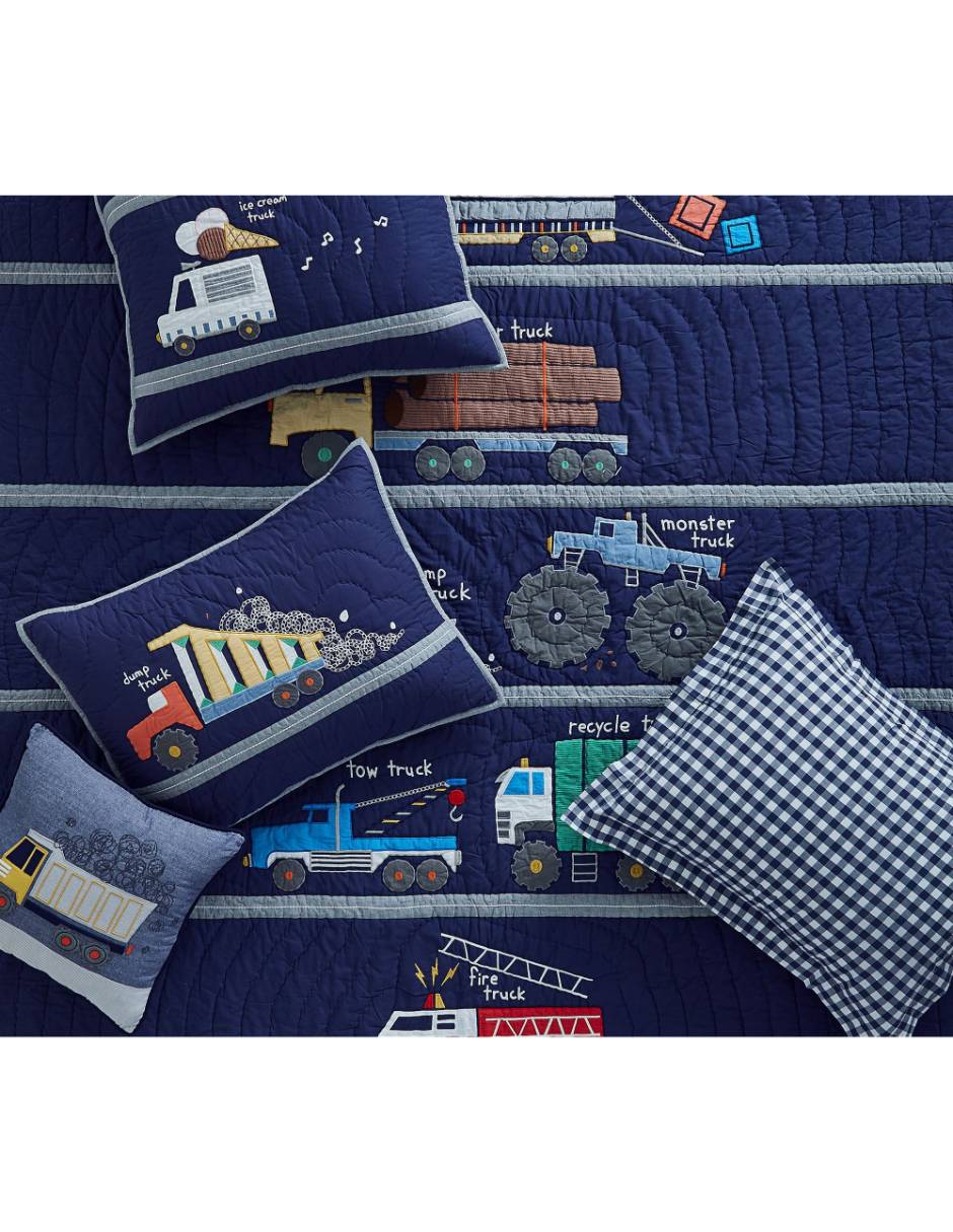 Funda para almohada Busy Trucks 3