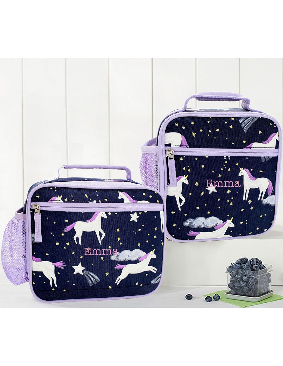 Lonchera térmica Mackenzie Navy Night Unicorn Glow-in-the-Dark 2