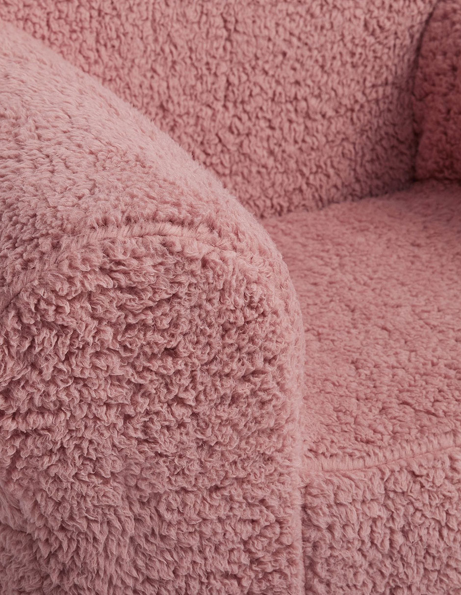 FUNDA SILLÓN COZY SHERP, REGULAR, ROSA