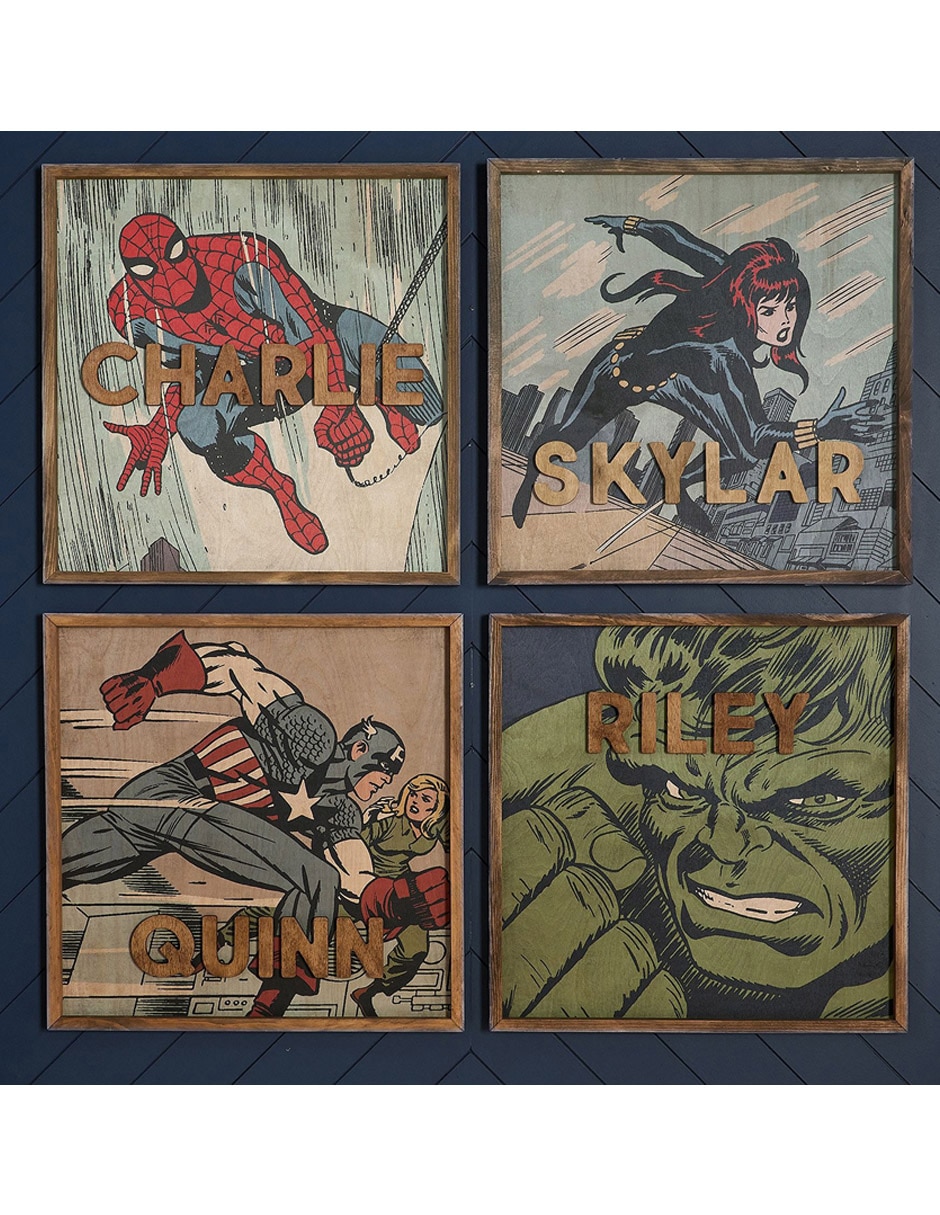 Cuadro Viuda negra técnica óleo Marvel 3