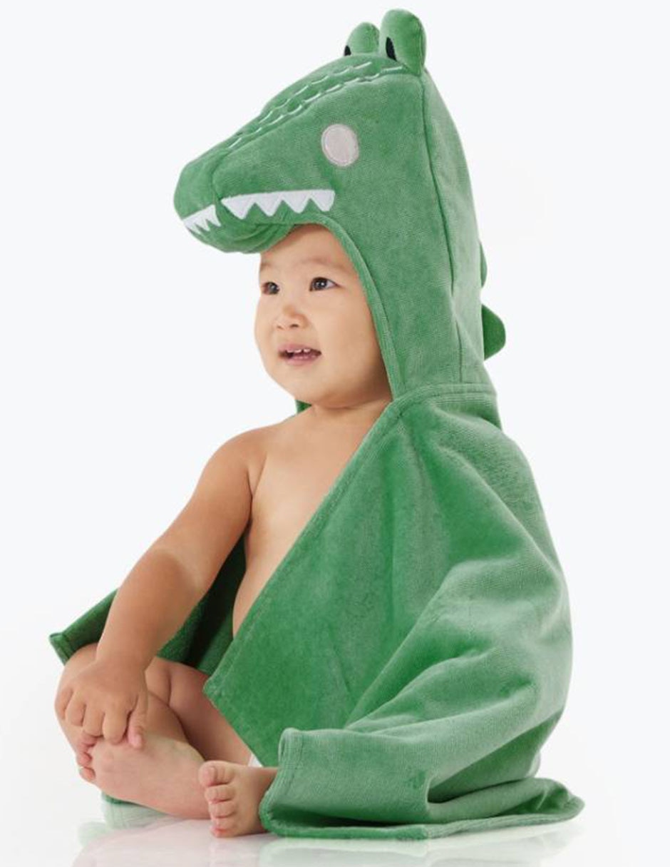 Toalla para baño Crocodile de algodón infantil 2