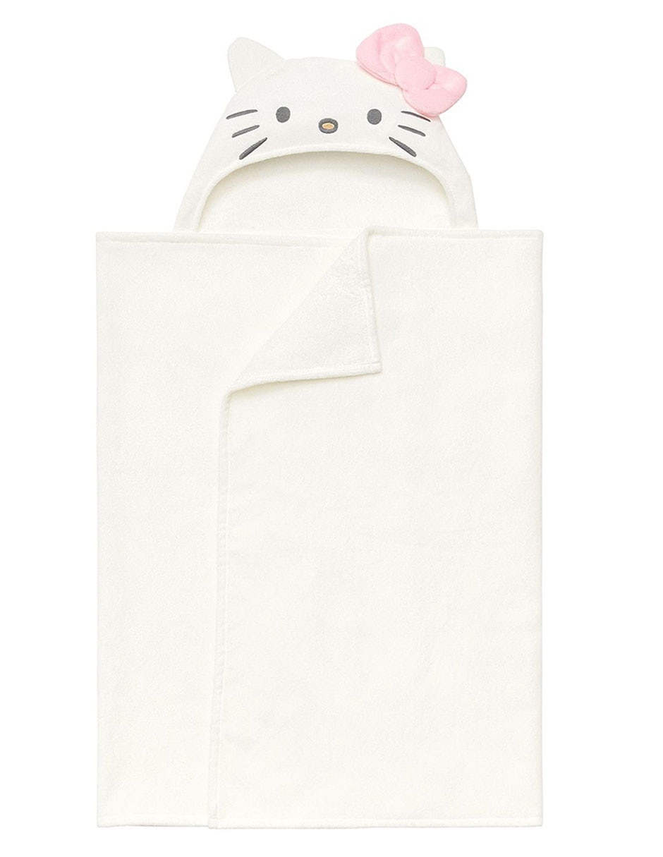 Toalla con gorro Hello Kitty de algodón