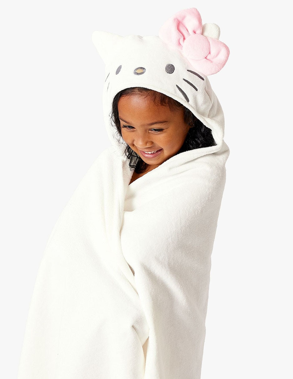 Toalla con gorro Hello Kitty de algodón 5