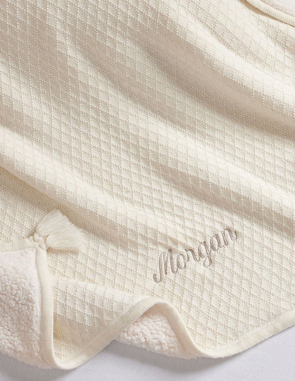 COBIJA OVERSIZED LUXE, 120 CM, BEIGE