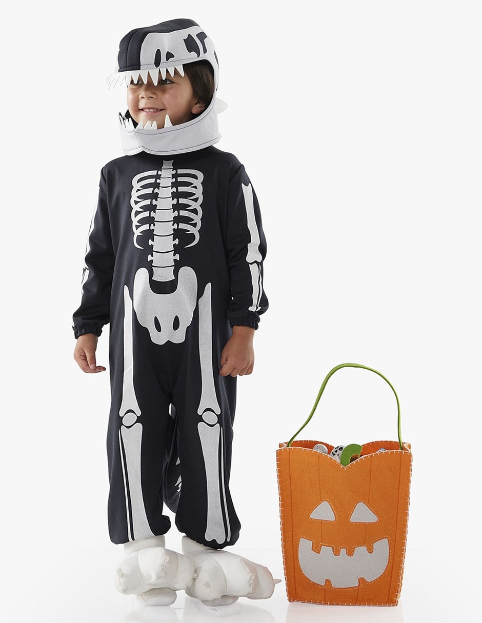 Disfraz de Halloween Skeleton de dinosaurio para niño