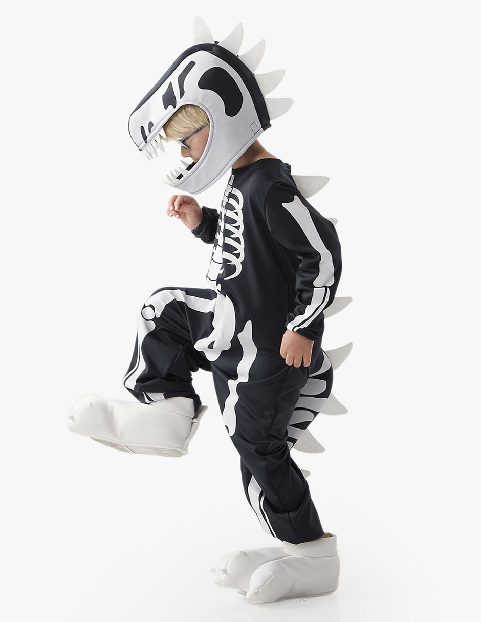 Disfraz de Halloween Skeleton de dinosaurio para niño