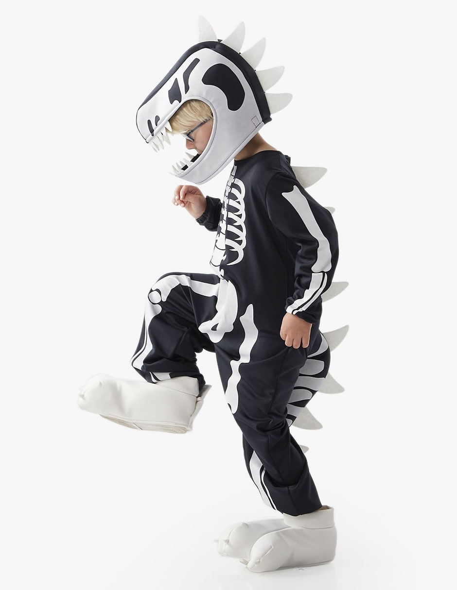 Disfraz de Halloween Skeleton de dinosaurio para niño