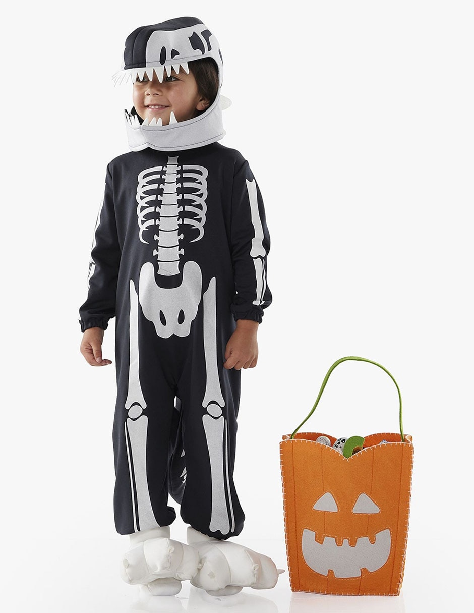 Disfraz de Halloween Skeleton de dinosaurio para niño