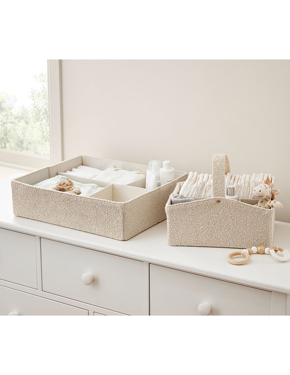 Canasta con forma rectangular Nursery de poliéster 2