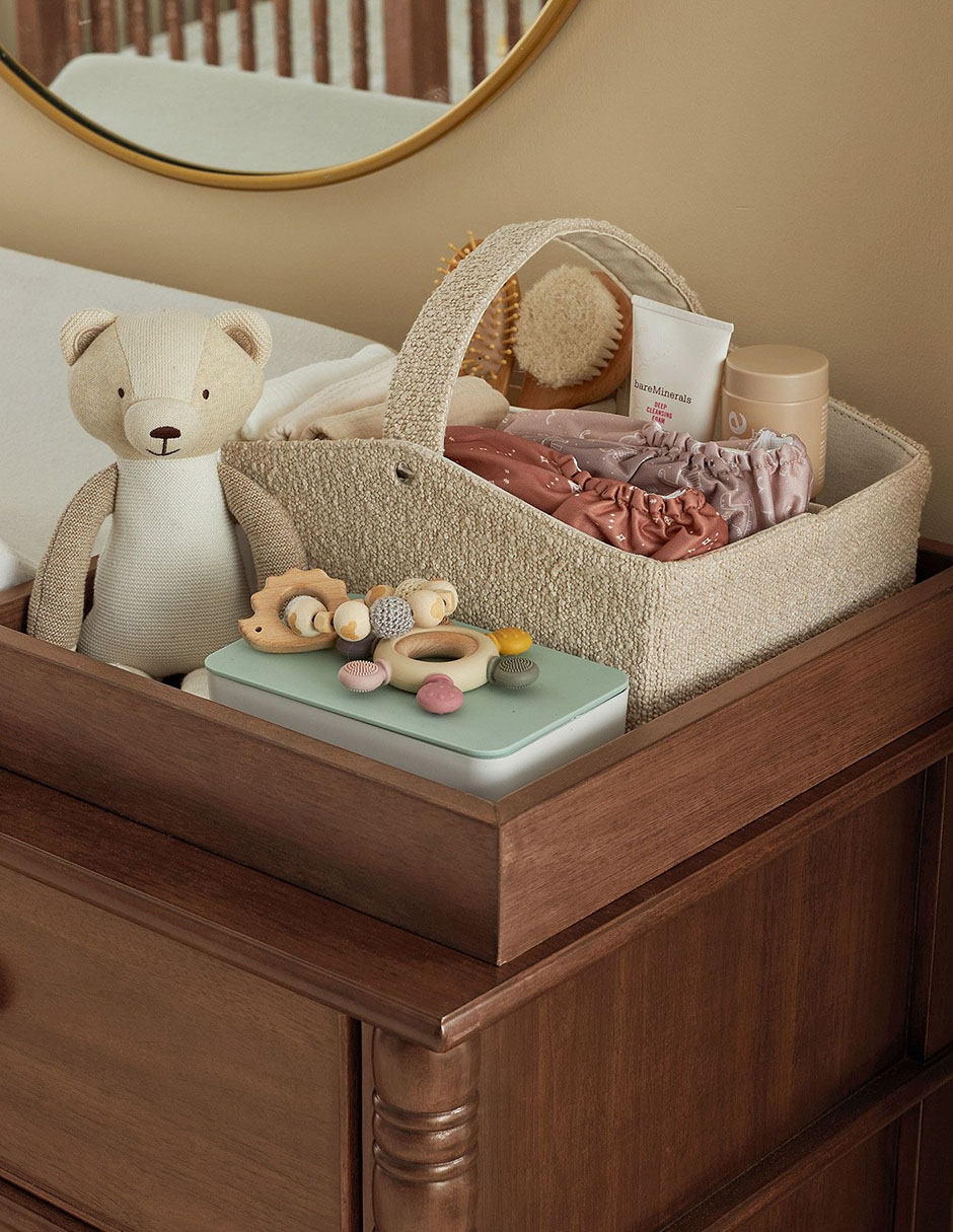 Canasta con forma rectangular Nursery de poliéster 3