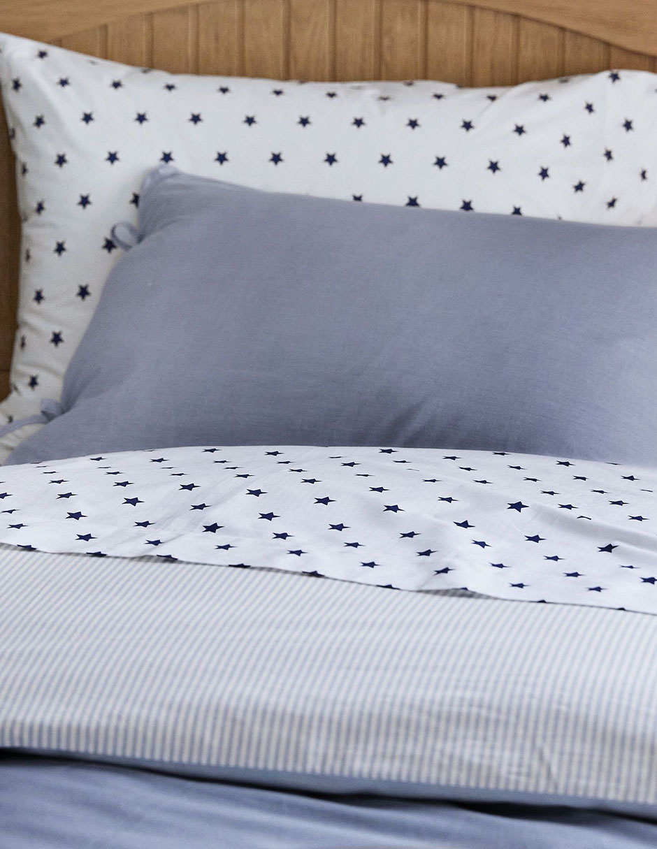 FUNDA DUVET CHAMBRAY, IND, AZUL MARINO