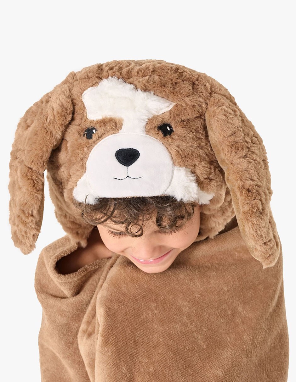 Toalla con gorro Jack Spaniel de algodón infantil 4