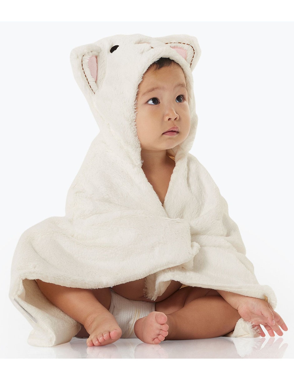 Toalla con gorro Nursery Fur de algodón infantil 4