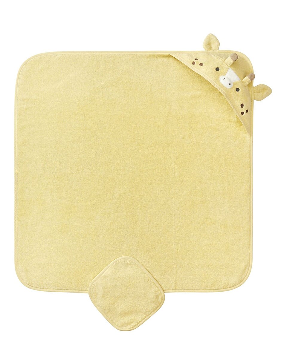 Toalla con gorro Soft Touch de algodón infantil 2