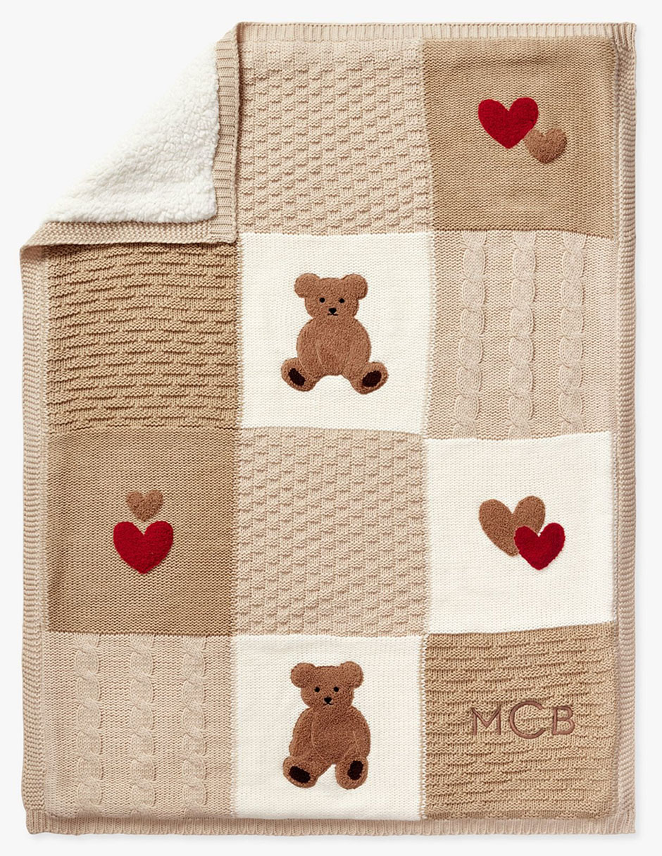 Cobija de tejido suave Teddy Bear Heirloo unisex