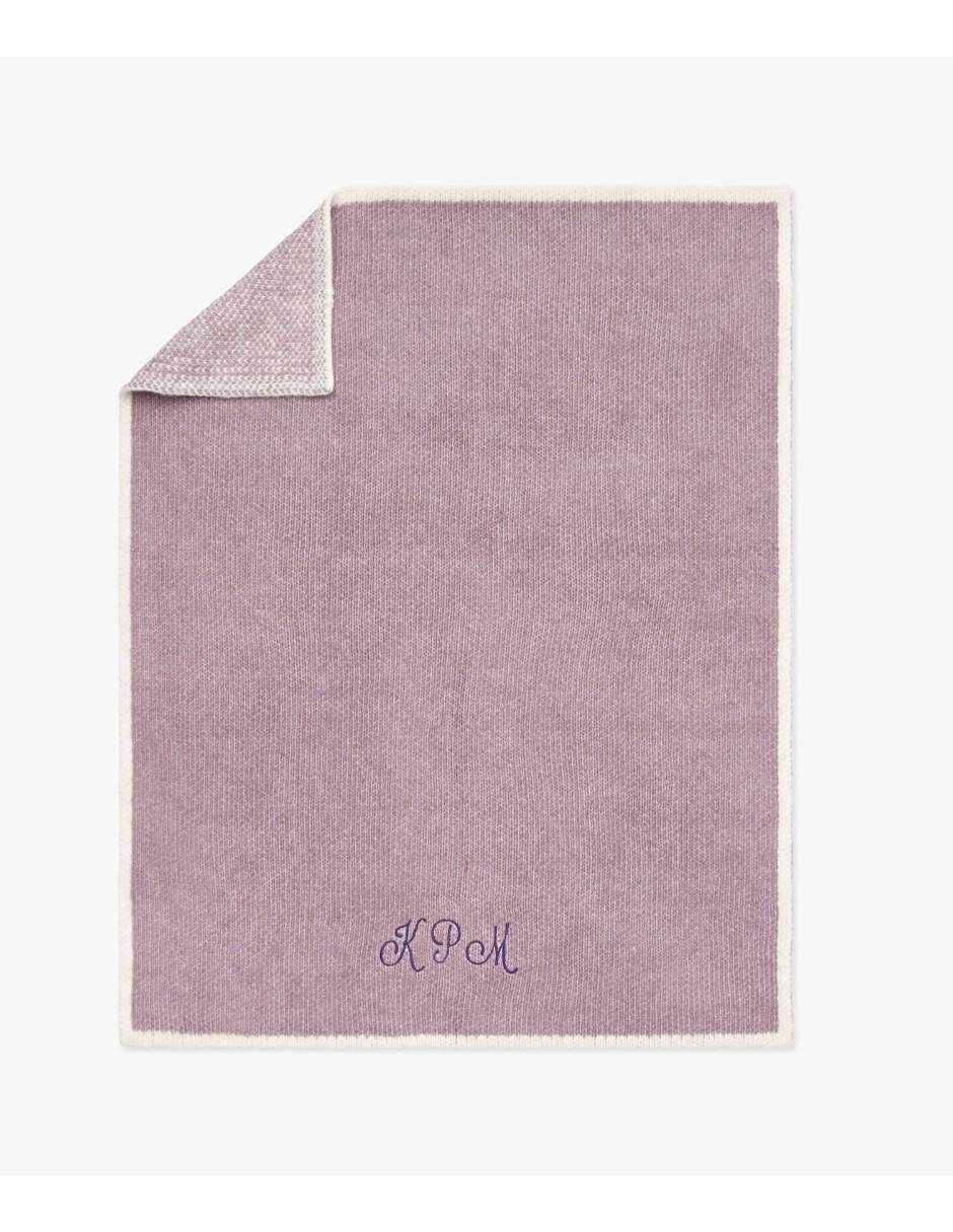 COBIJA BORDER BLANKET, INFANTIL, LILA