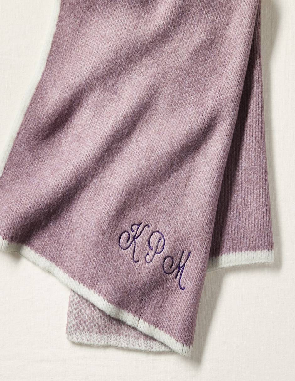 COBIJA BORDER BLANKET, INFANTIL, LILA