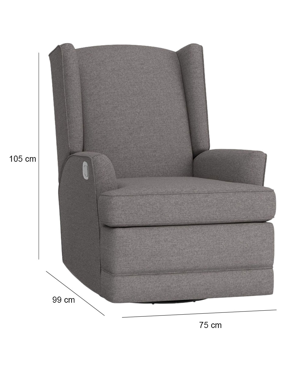 Mecedora Modern Wingback de madera 2