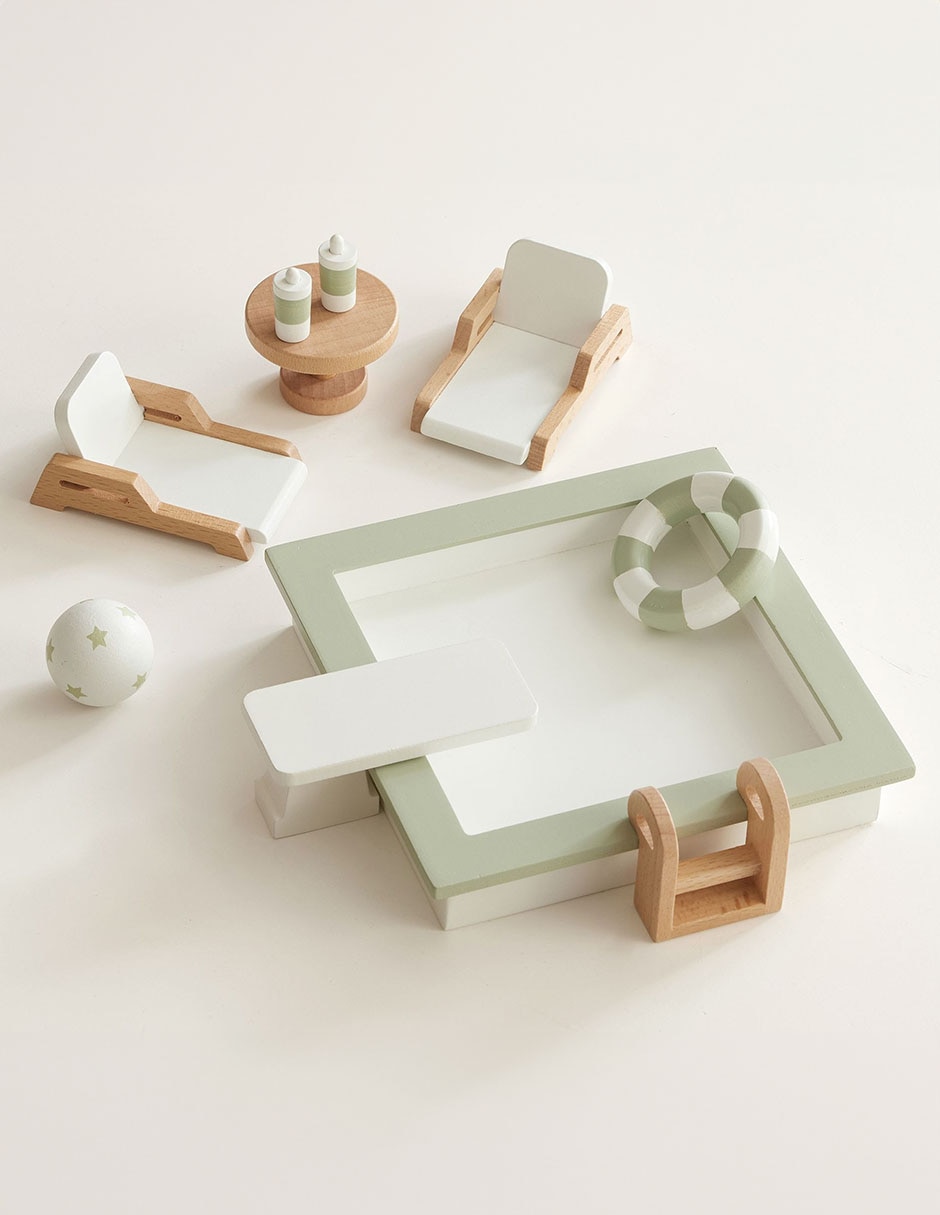 Accesorio de casa para muñeco Dollhouse Pool