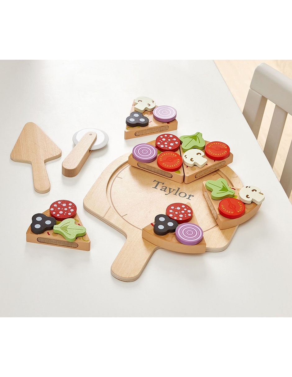 Juego De Pizza De Madera, Juguete De Cocina, Educación