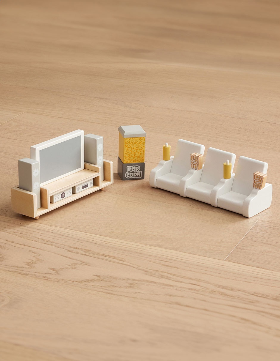 Accesorio de casa para muñeco Dollhouse Movie Theater