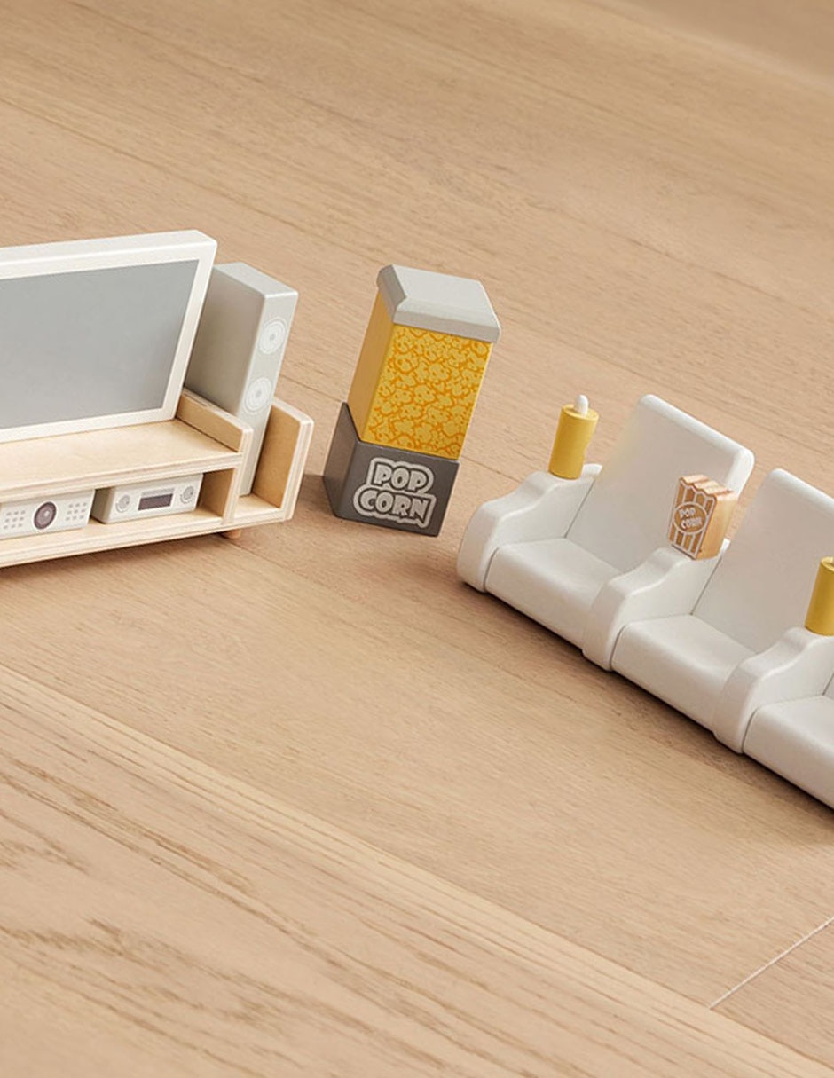 Accesorio de casa para muñeco Dollhouse Movie Theater 2