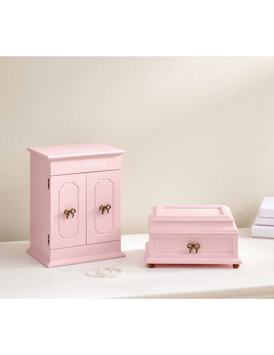 Joyero Love Shack Fancy con espejo y cerradura 4