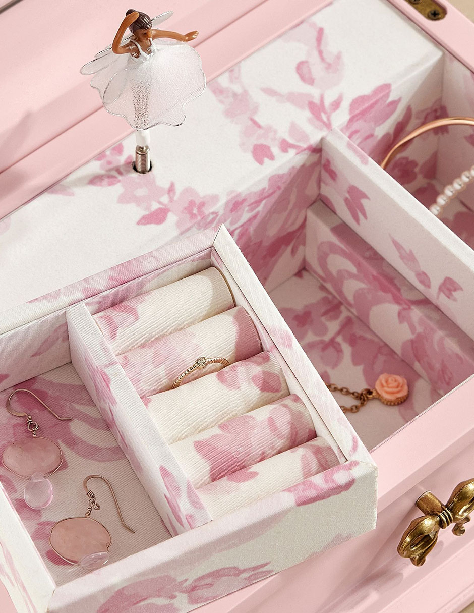 Joyero Love Shack Fancy con espejo y cerradura 2