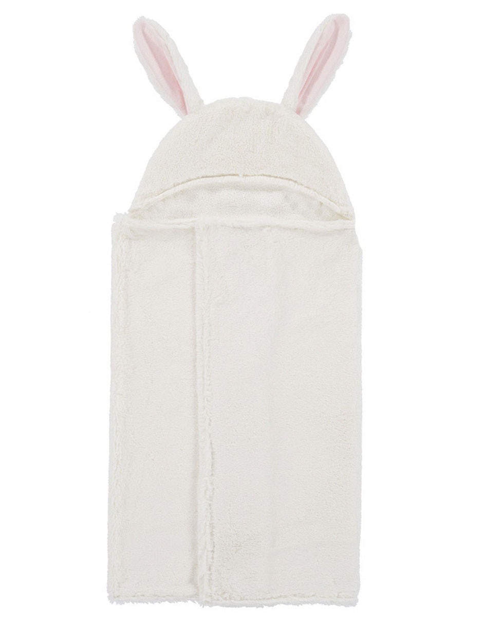 Toalla con gorro Bunny Baby de algodón infantil 2