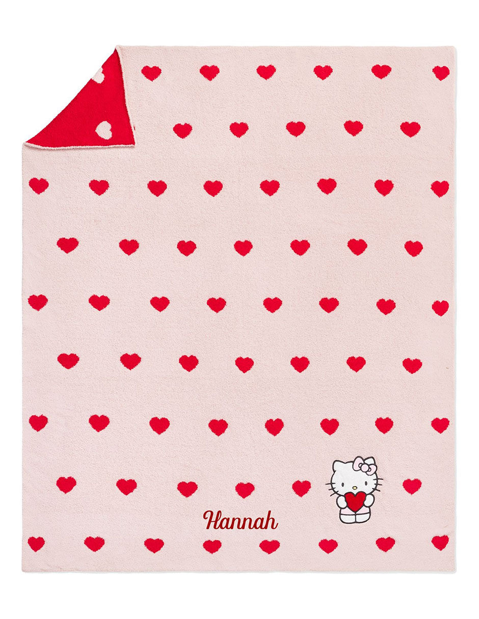 Frazada Clásica de tejido plano Hello Kitty Heart para niña Frazada Clásica de tejido plano Hello Kitty Heart para niña