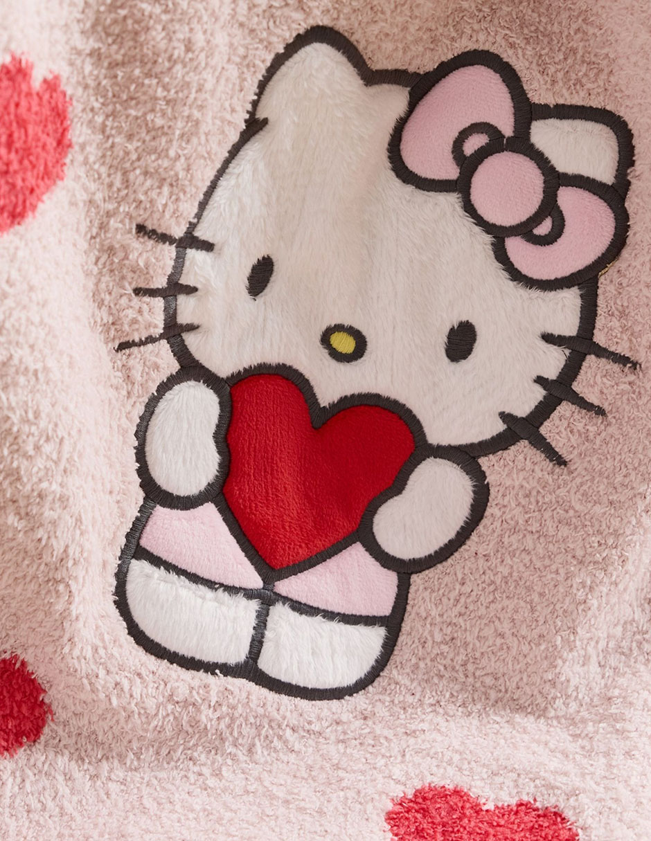 Frazada Clásica de tejido plano Hello Kitty Heart para niña 3