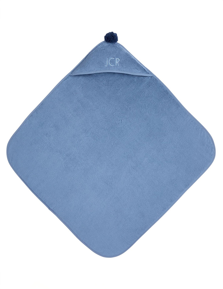 Toalla con gorro Pom Pom de algodón infantil