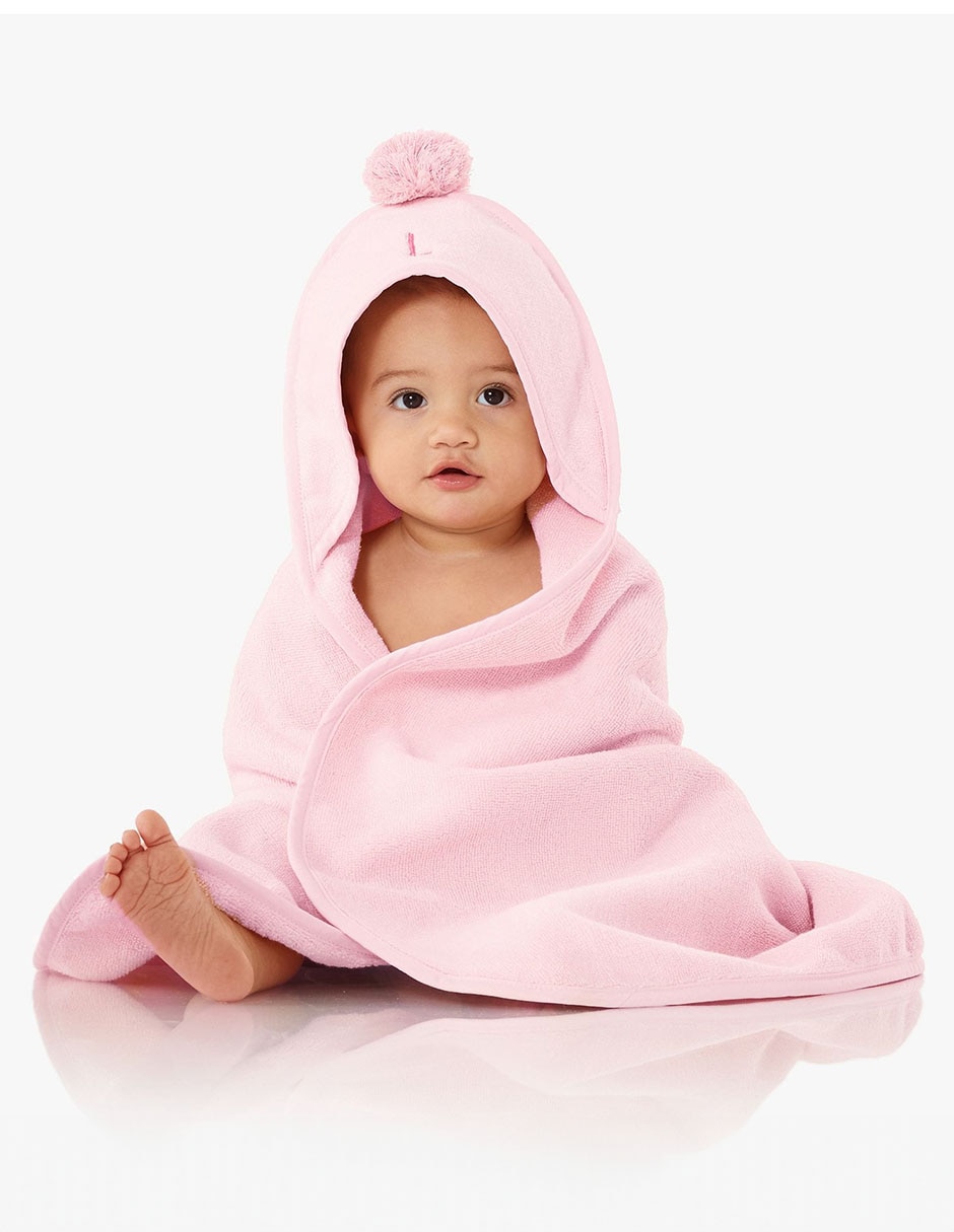 Toalla con gorro Pom Pom de algodón infantil Toalla con gorro Pom Pom de algodón infantil
