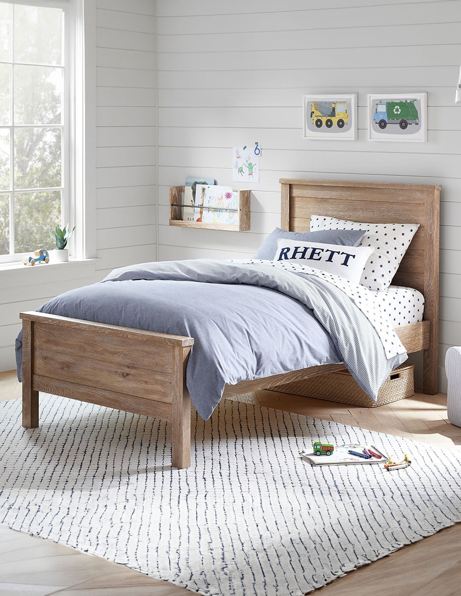 Cama Charlie Seadrift de madera matrimonial