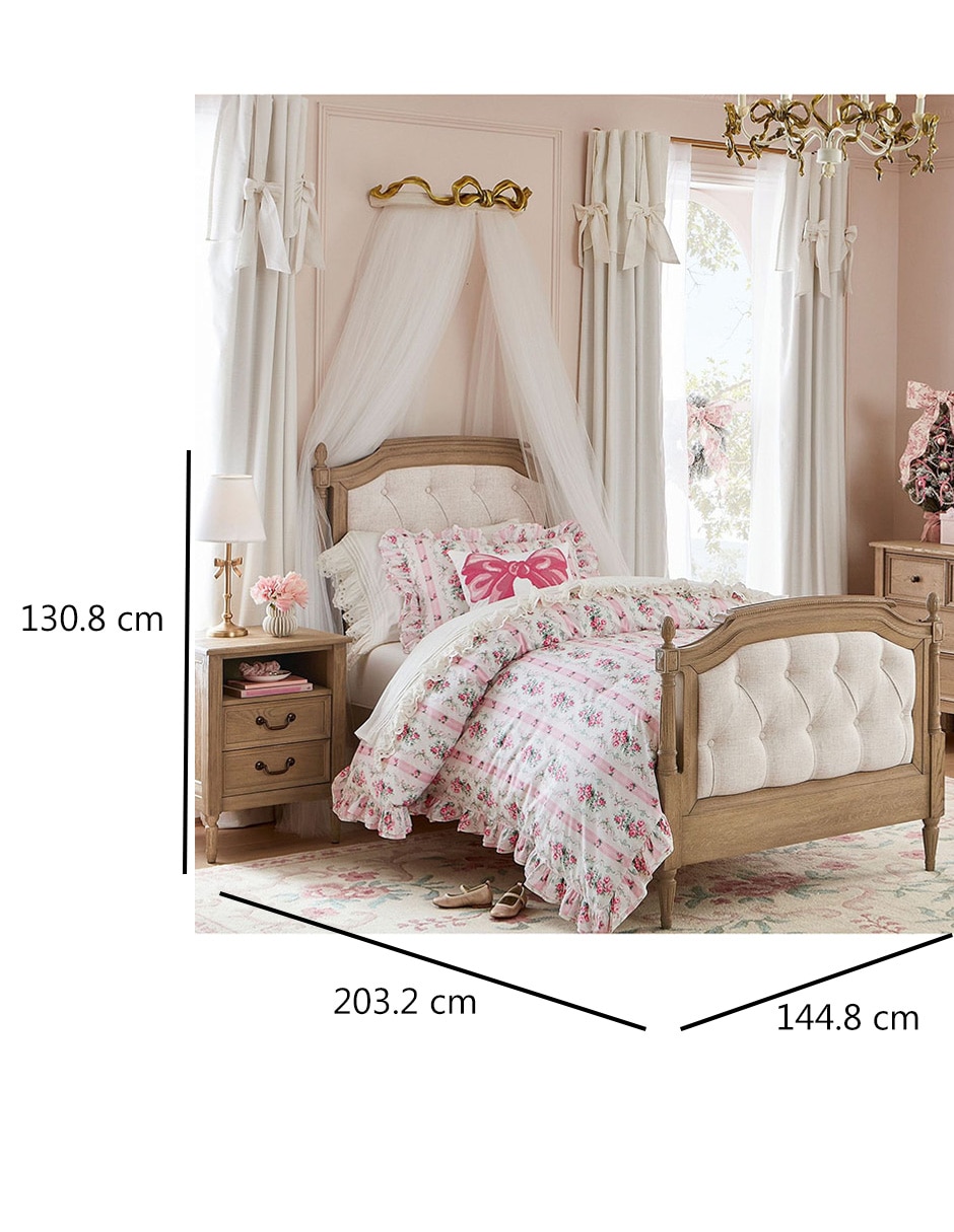 Cama Blythe de madera individual 5
