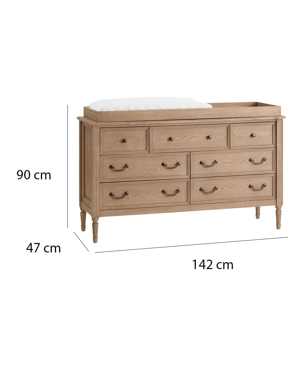 Cambiador Blythe de madera pino unisex 7