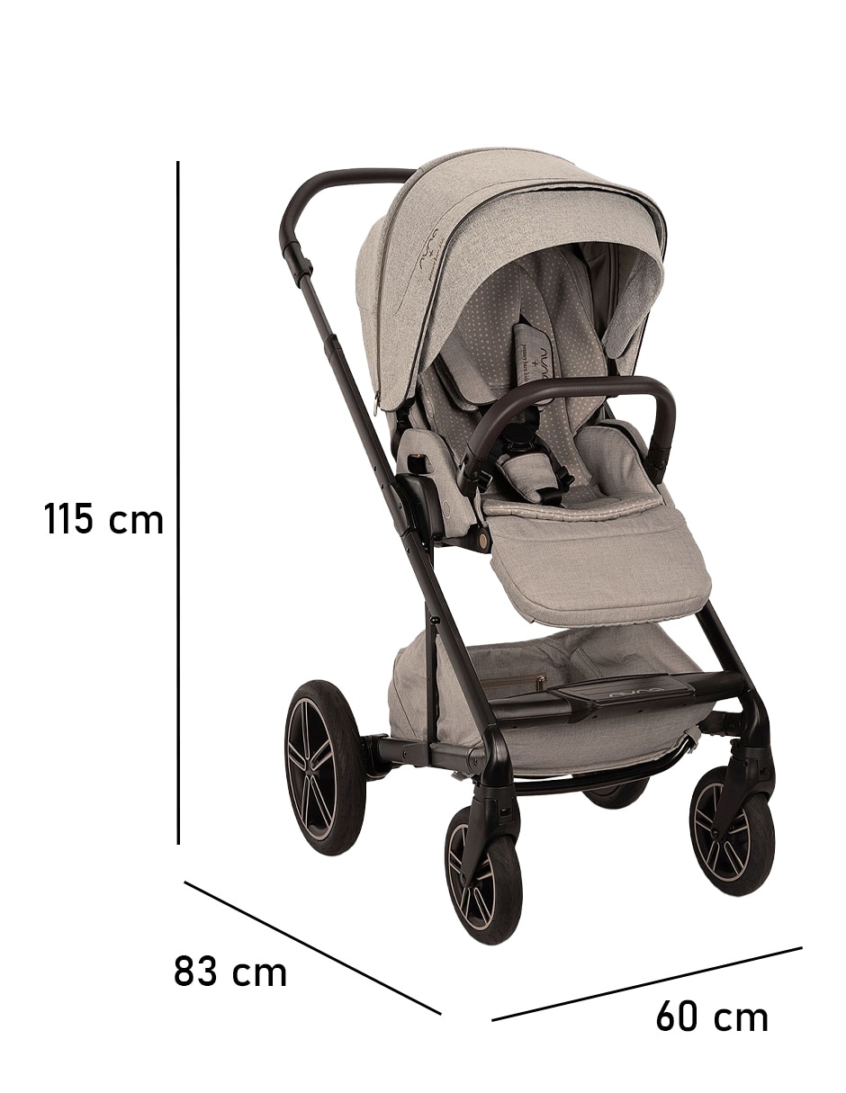 Carriola estándar Nuna Druplet plegable 7