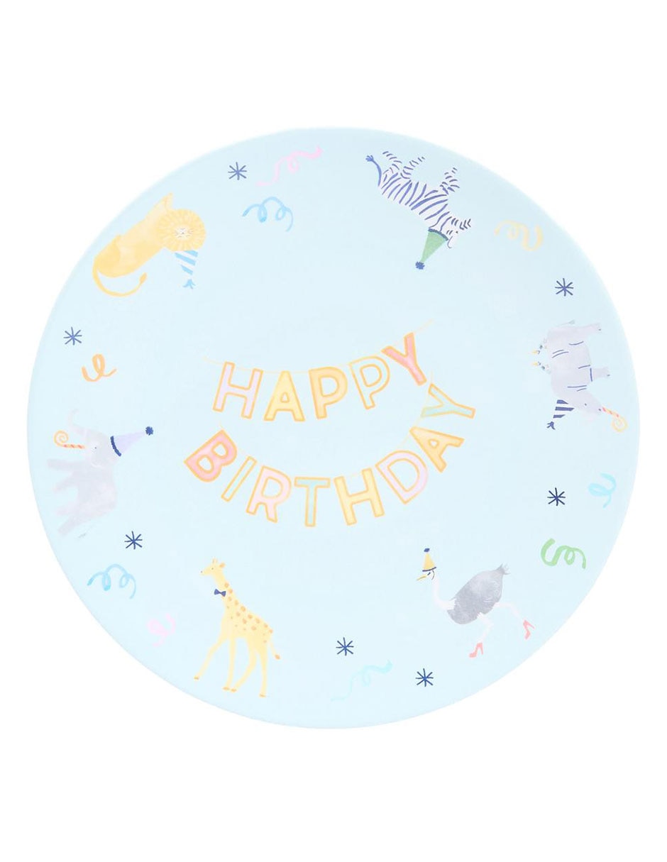 Set de mesa Happy Birthday de plástico 2