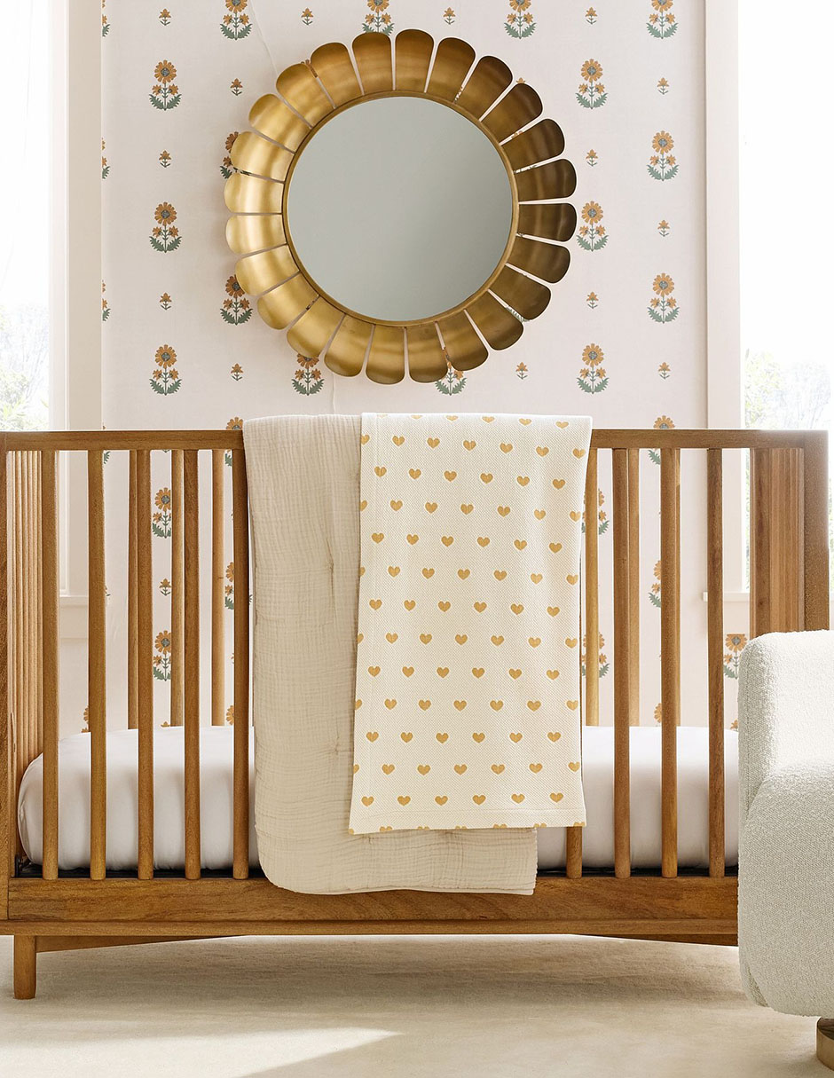 Cobija de tejido plano Modern Cozy para bebé niña 4