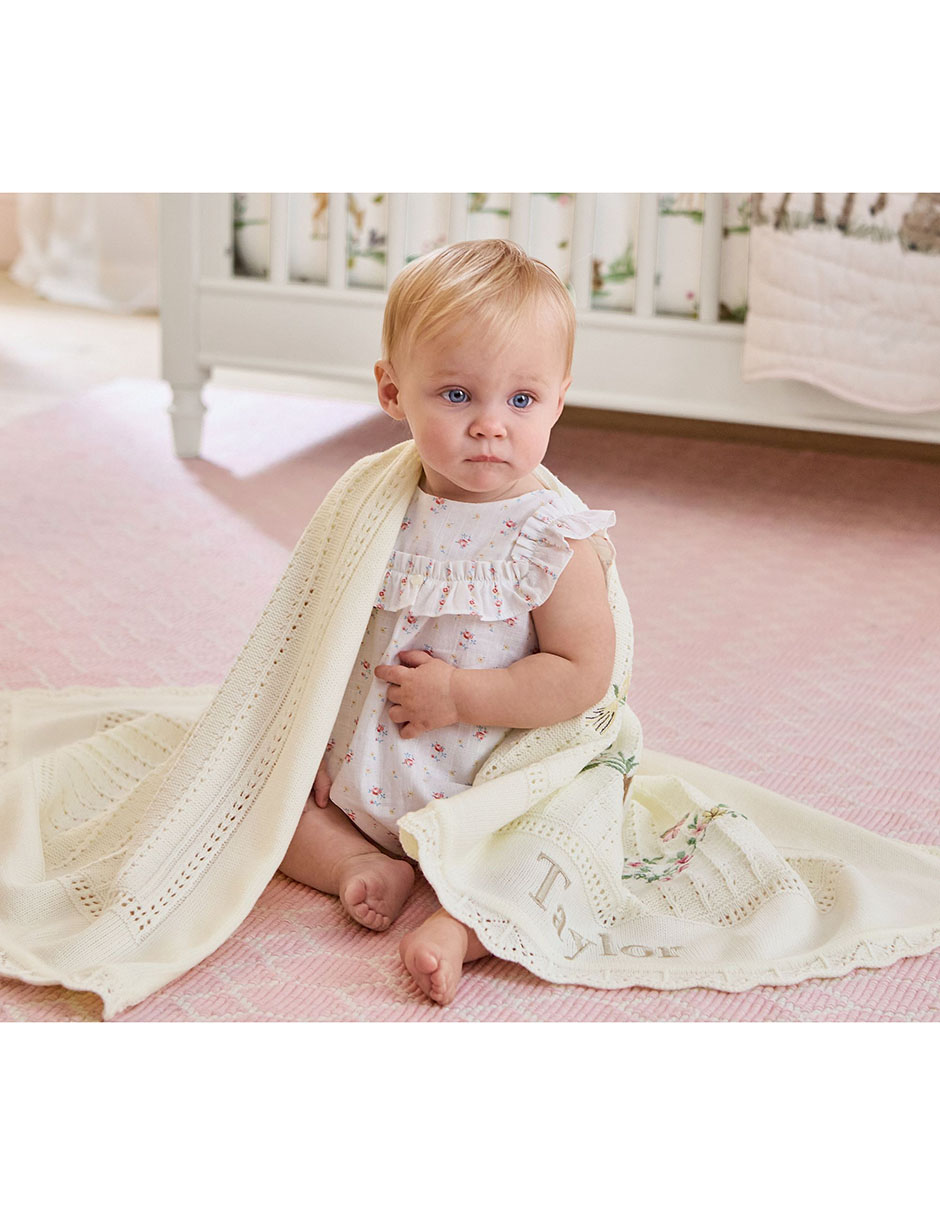 Cobija de tejido plano Aerin Fawn para bebé 3