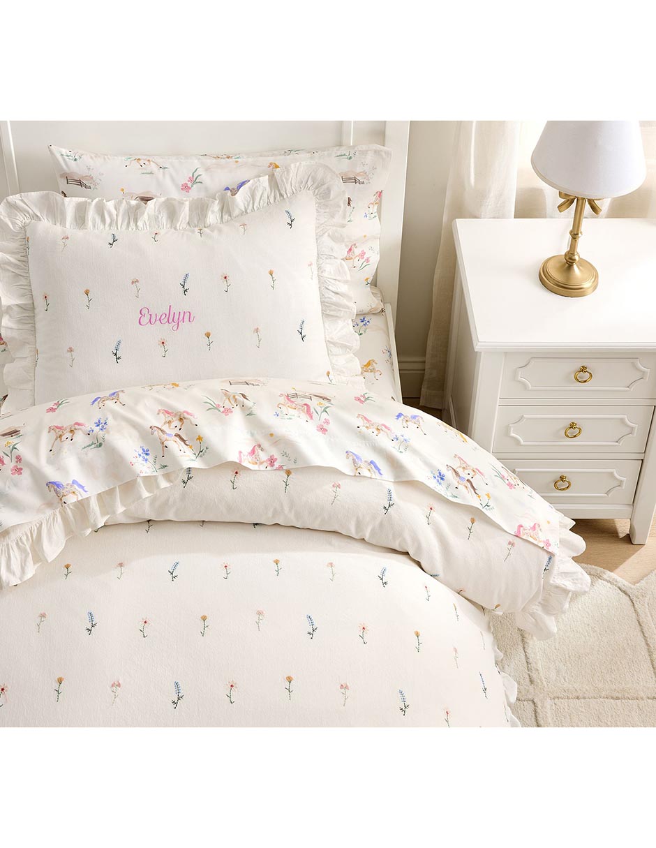Funda para almohada Embroidered Floral 3