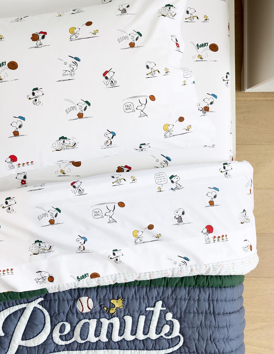Juego de sábanas de algodón Snoopy Juego de sábanas de algodón Snoopy
