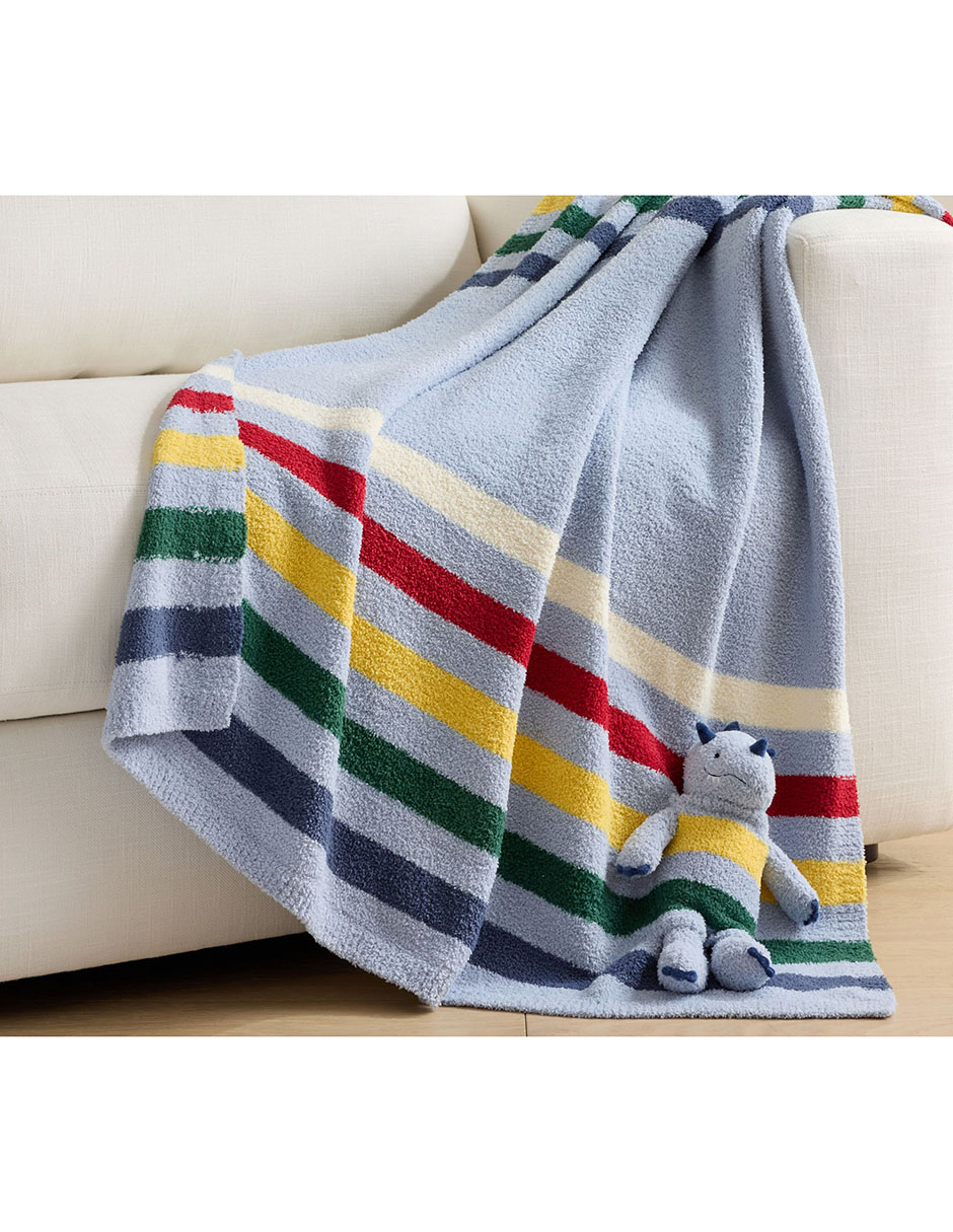 Frazada de tejido plano Stripe & Plush para niño 2