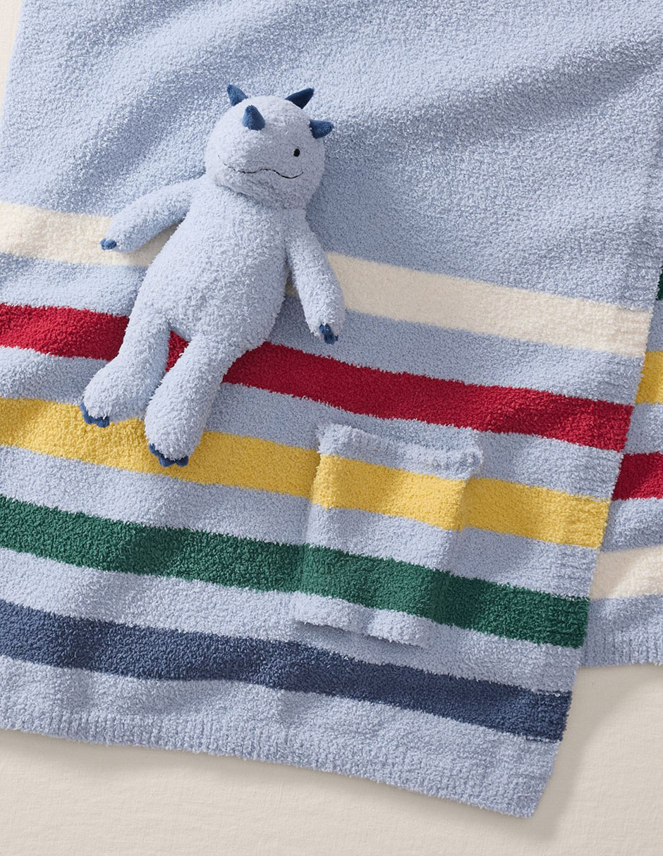 Frazada de tejido plano Stripe & Plush para niño 3